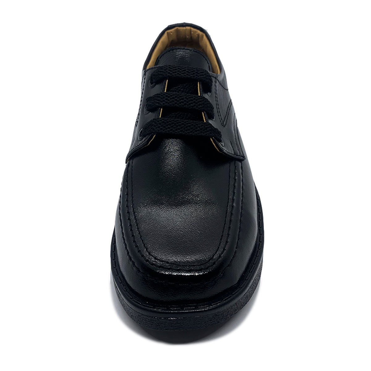 Zapatos colegiales negros en cuero legítimo para niño y niña | Antideslizantes, duraderos y cómodos
