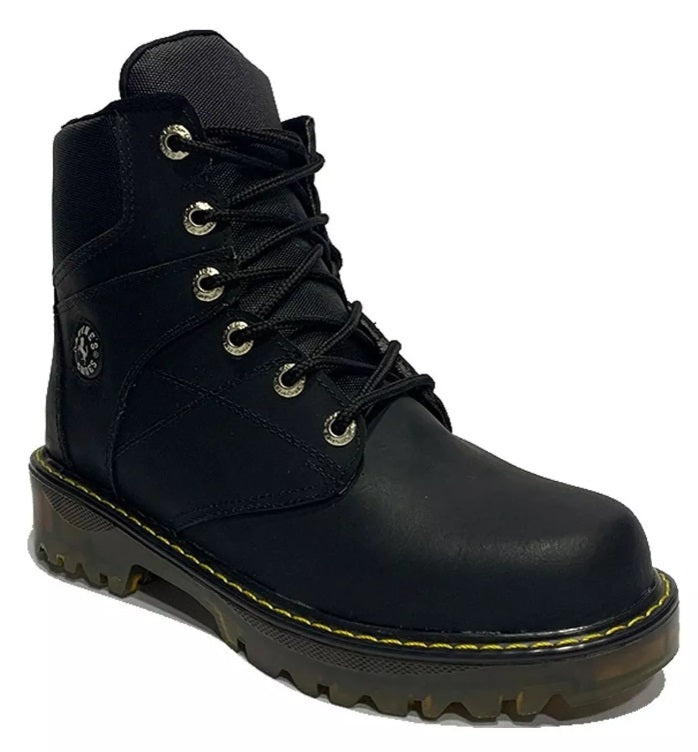 👢 BOTAS ALPINA NEGRAS – 100% CUERO GENUINO | RESISTENCIA Y ESTILO TODO TERRENO