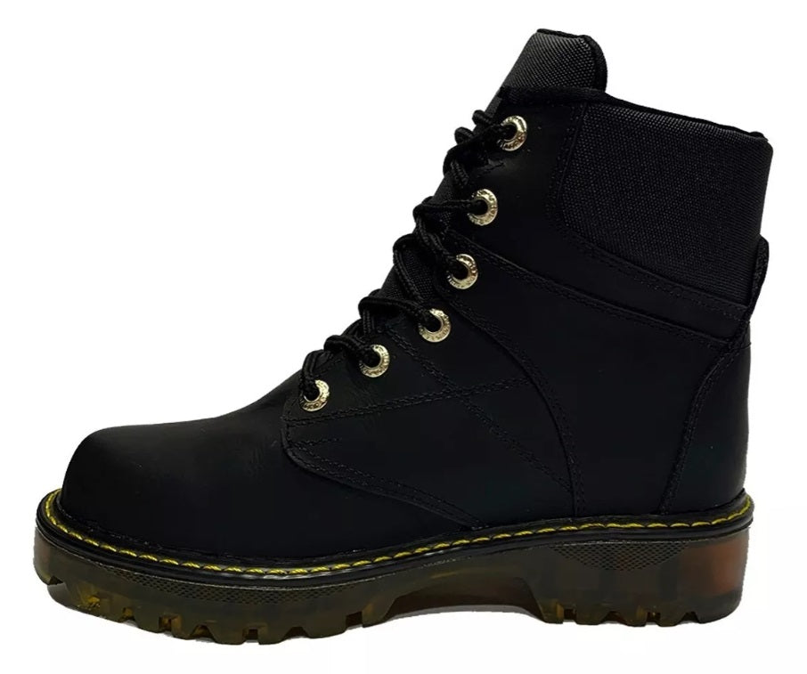 👢 BOTAS ALPINA NEGRAS – 100% CUERO GENUINO | RESISTENCIA Y ESTILO TODO TERRENO