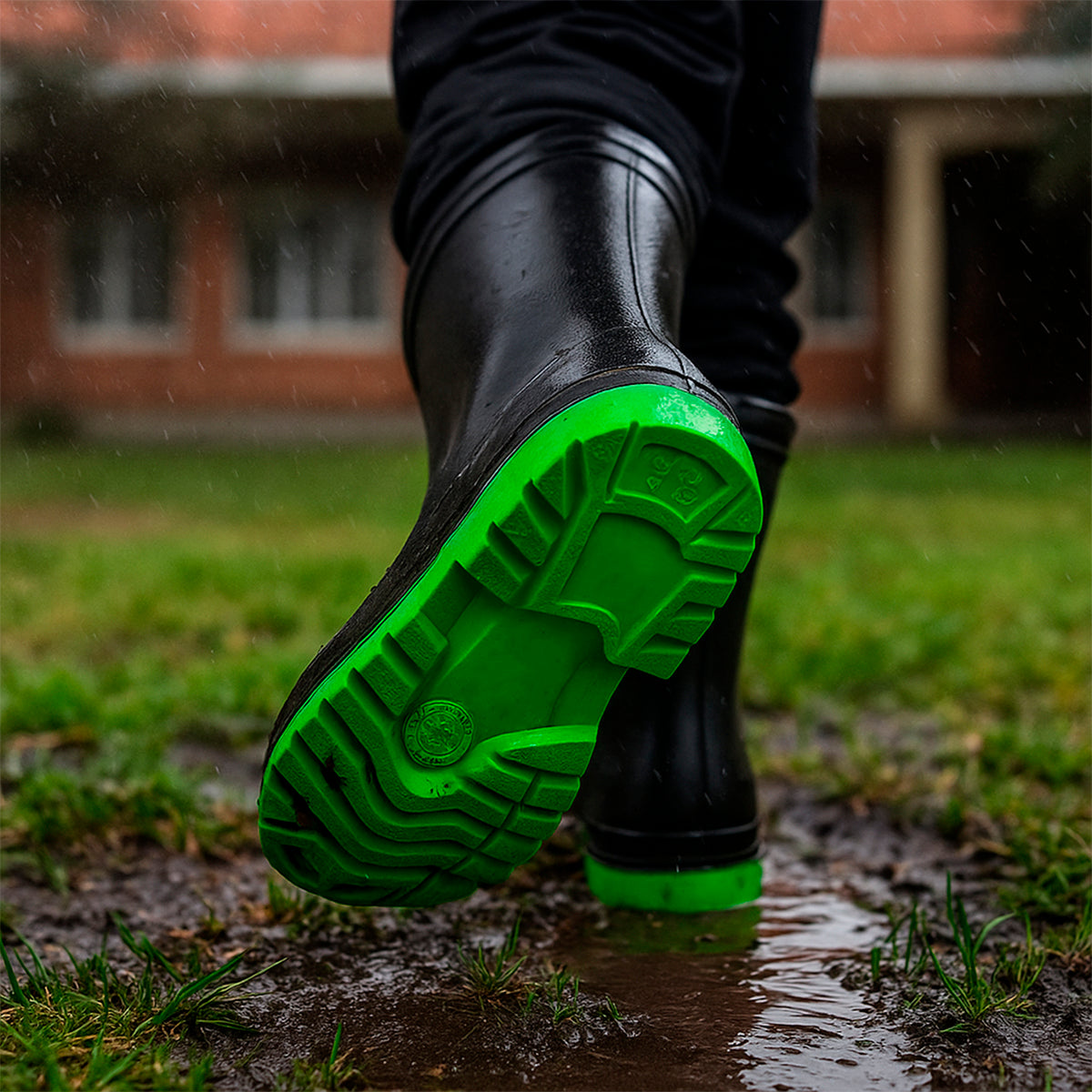 👢 Botas Gomoso Negras Croydon Para Niño Impermeables ☔ Caucho Antideslizantes Lluvia🌧️