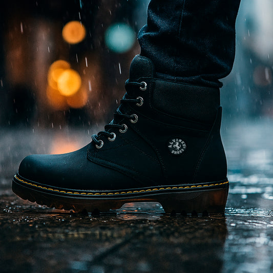 👢 BOTAS ALPINA NEGRAS – 100% CUERO GENUINO | RESISTENCIA Y ESTILO TODO TERRENO