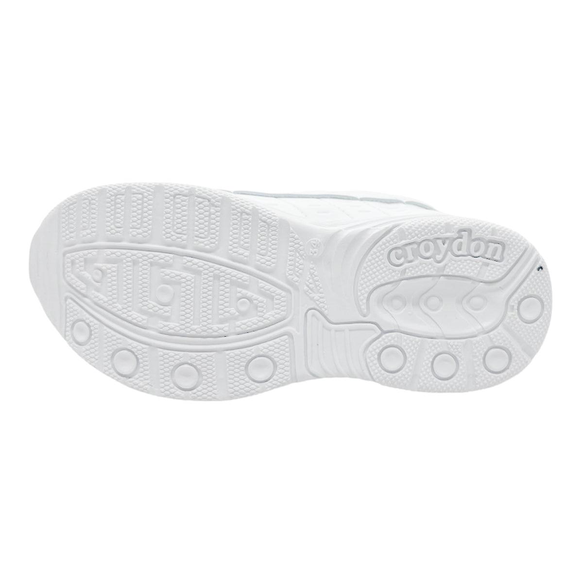 Tenis Escolares Croydon Blancos con Velcro – Antideslizantes, Semi Impermeables y Súper Resistentes