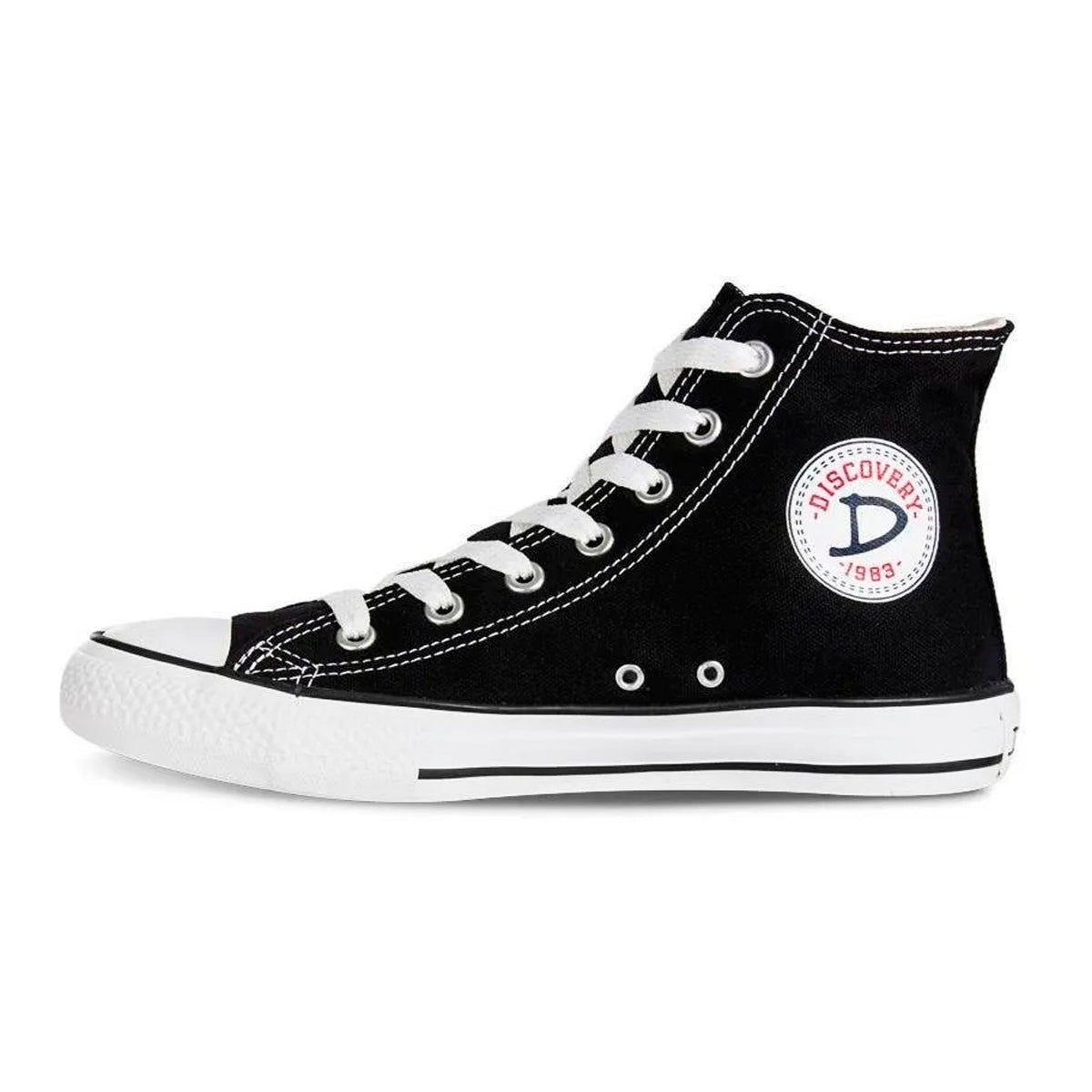 🏆 Tenis Bota Discovery Negro Croydon en Lona – Modelo Alto Casual