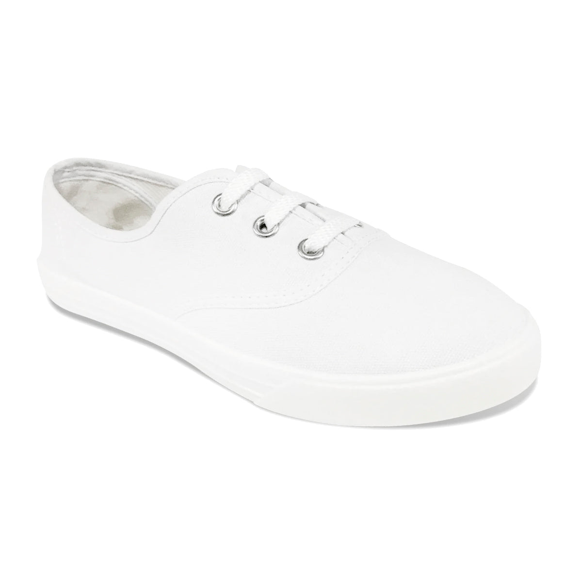 Tenis Pisahuevos Colegiales En Lona Venus Pisahuevo Blancos y Negros