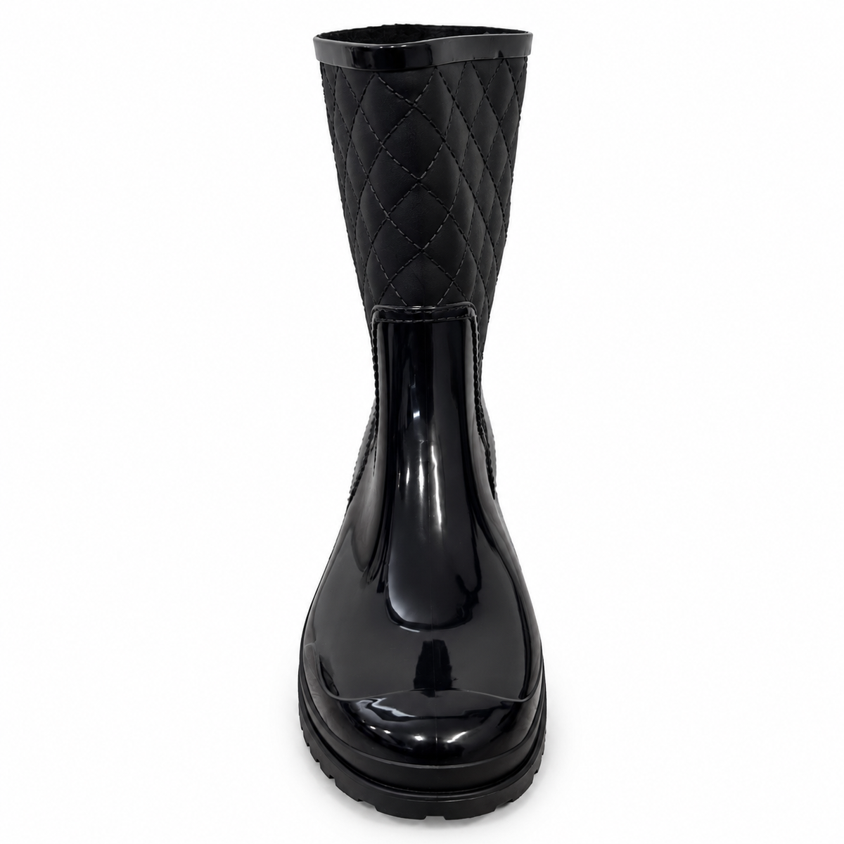 Botas de Caucho Impermeables para Mujer Elegantes y Antideslizantes Negro