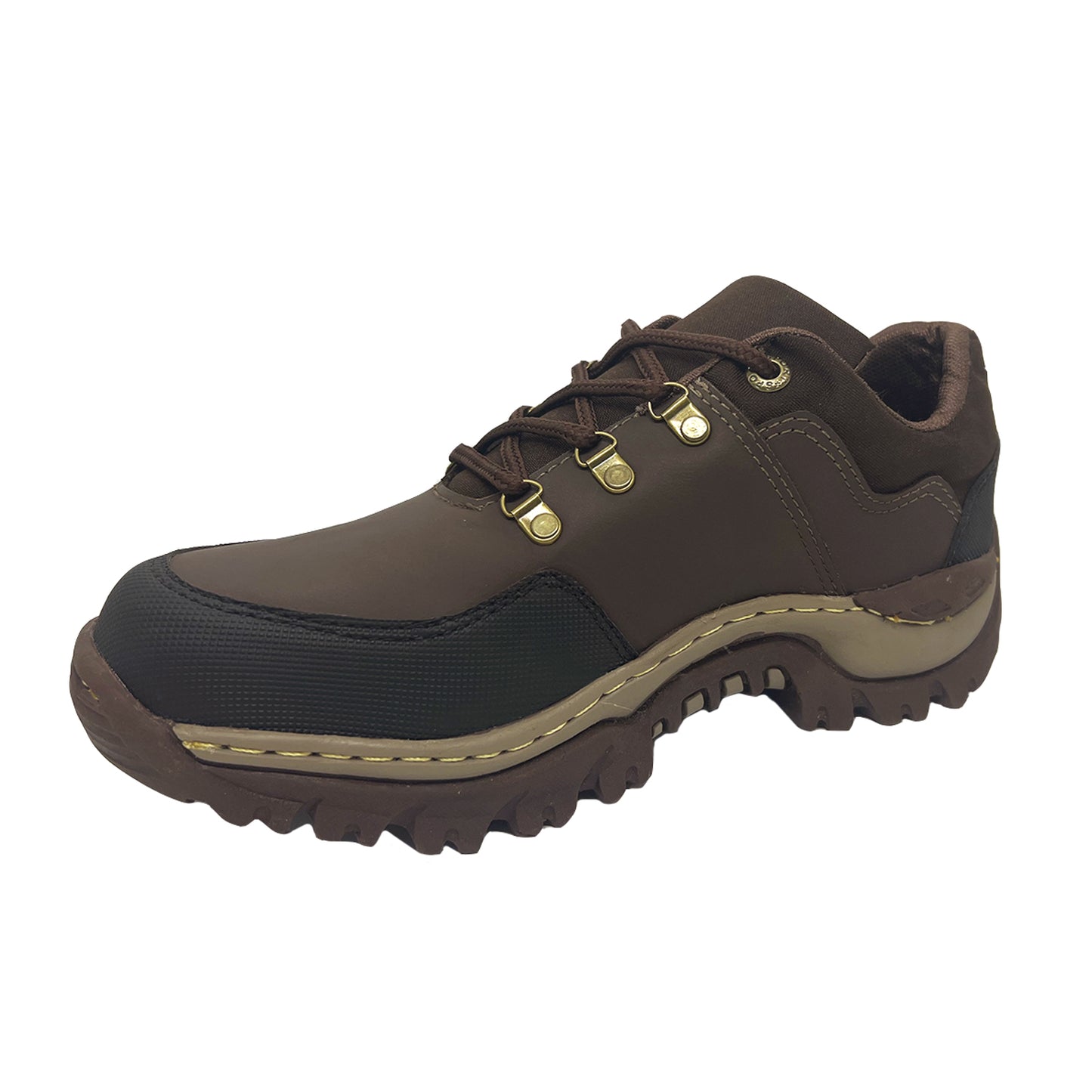 Zapatos Tenis de Cuero Hombre Para Senderismo y Terrenos Ásperos