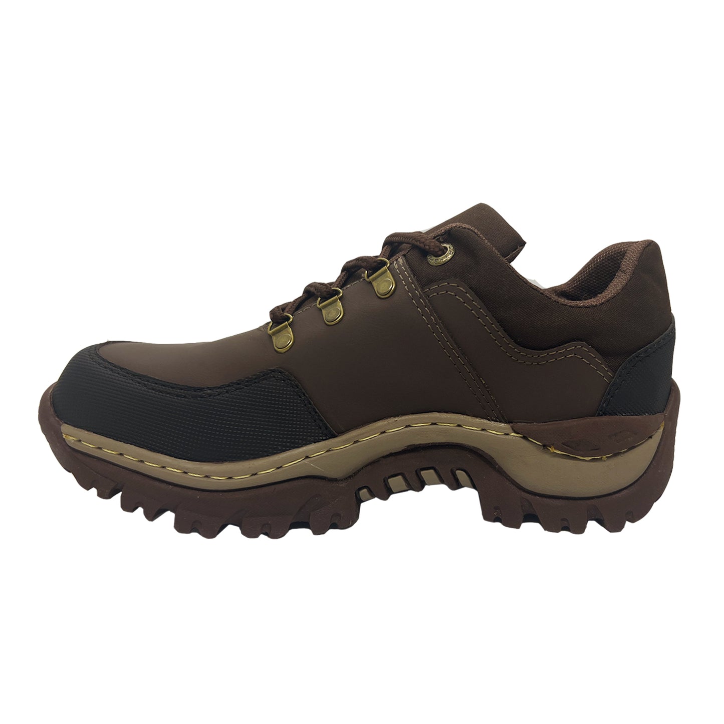 Zapatos Tenis de Cuero Hombre Para Senderismo y Terrenos Ásperos