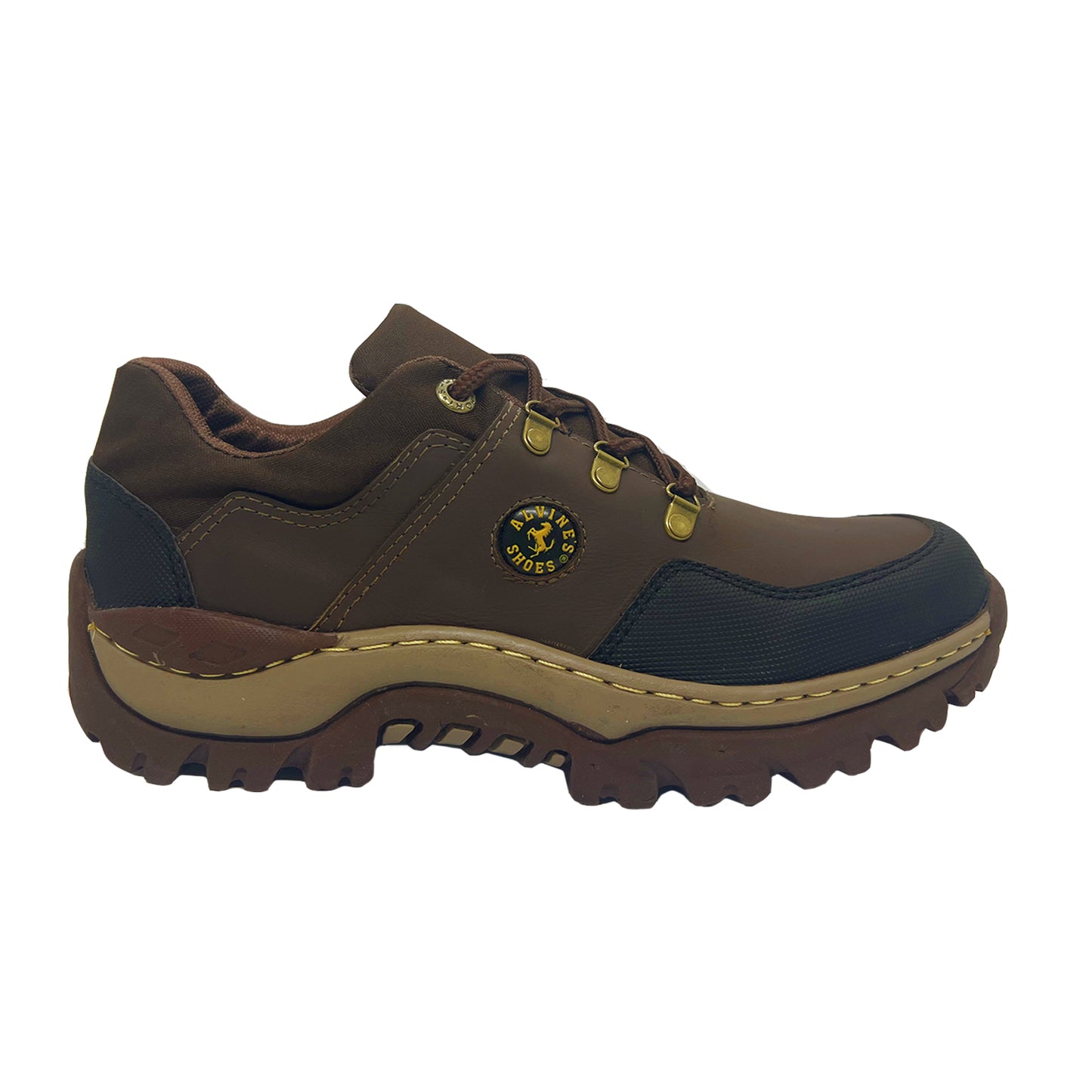 Zapatos Tenis de Cuero Hombre Para Senderismo y Terrenos Ásperos