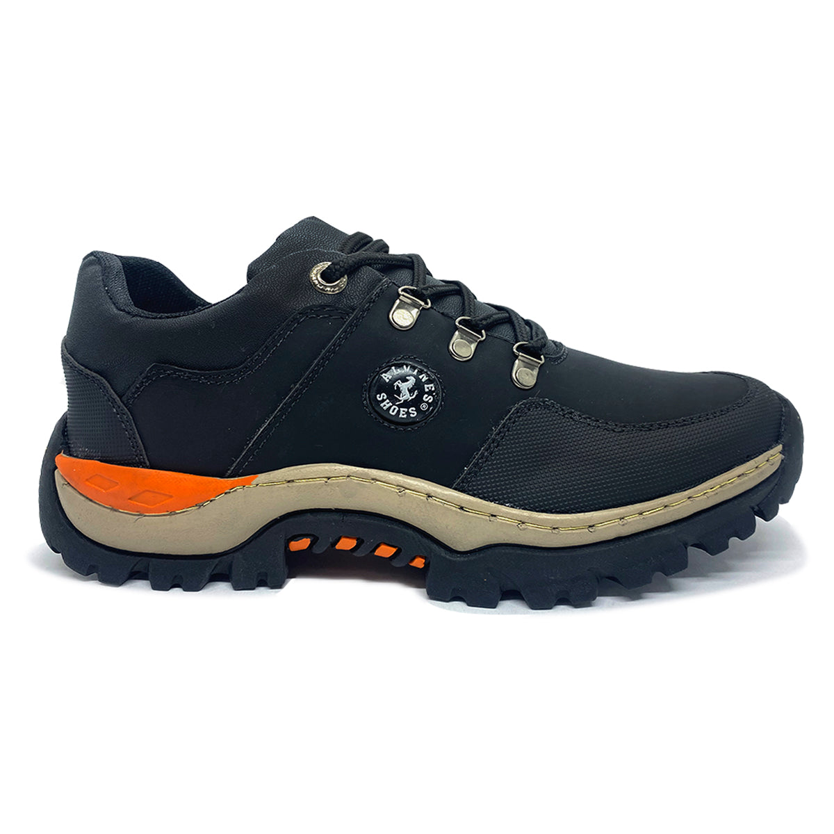 Zapatos Tenis Senderismo Hombre Cuero Cocido Antideslizante Resistentes y Cómodos