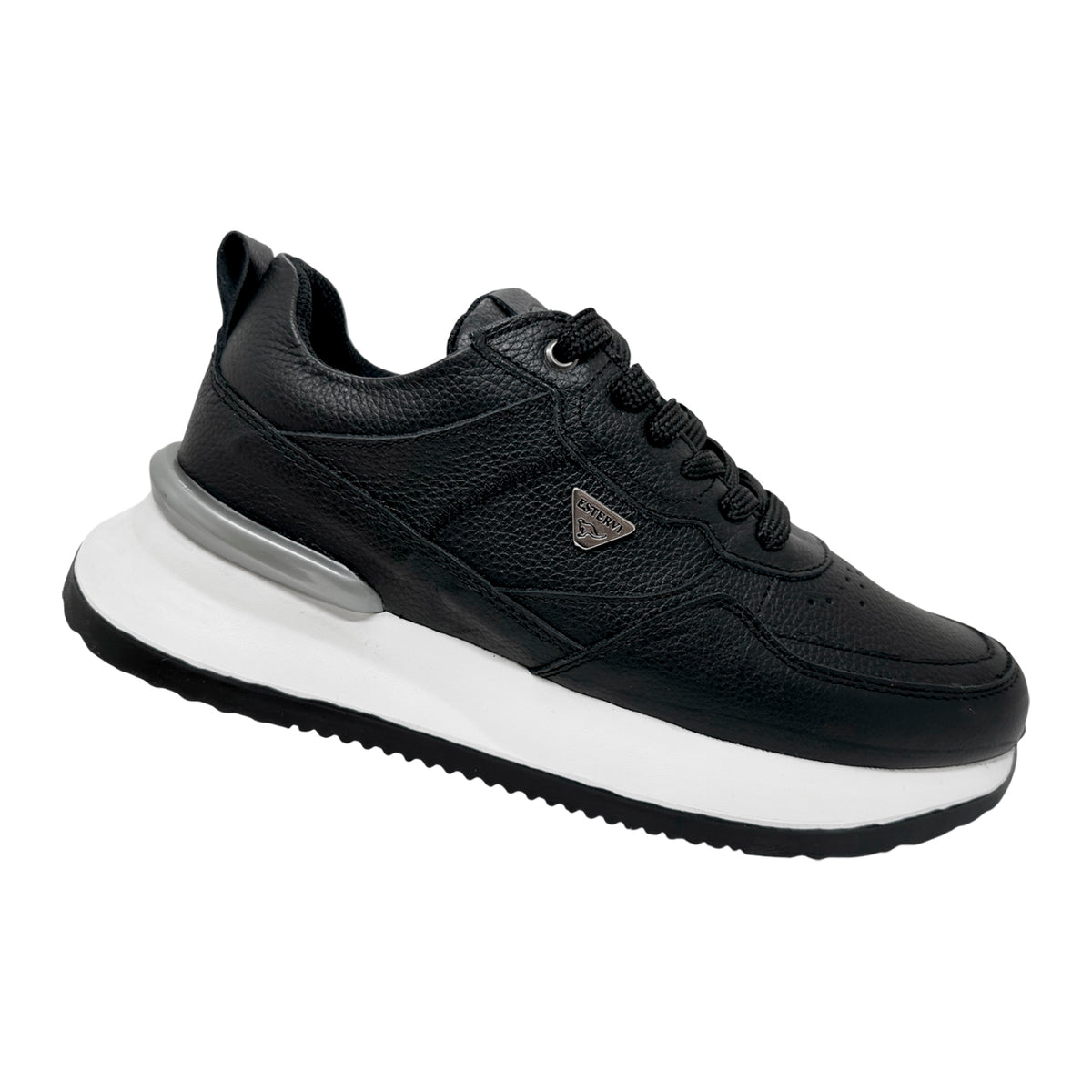 Zapato En Cuero Semiformal Para Hombre Estervi Torino Lite Color Negro👞🧔✨