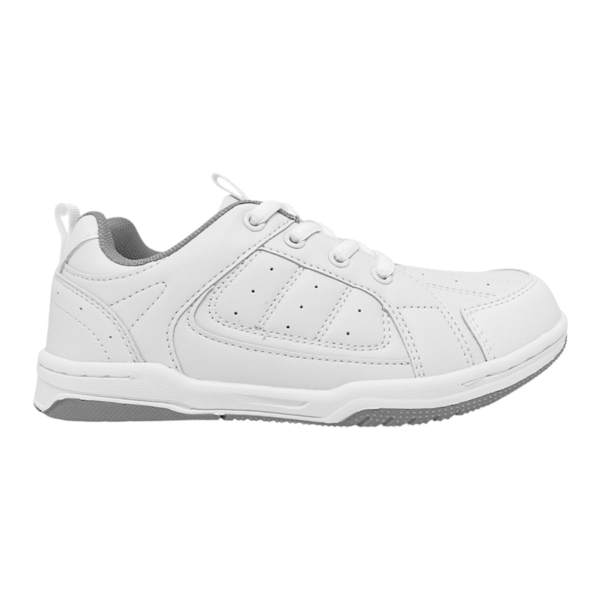 Tenis Colegiales Croydon Blanco Unisex – Comodidad, Resistencia y Estilo para el Día Escolar