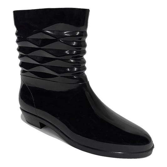 👢 Bota de Lluvia Mujer Impermeable de Caucho Elegante con Punta Fina 👩‍🦰