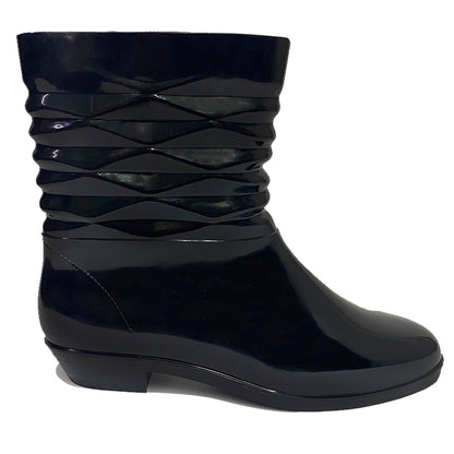👢 Bota de Lluvia Mujer Impermeable de Caucho Elegante con Punta Fina 👩‍🦰