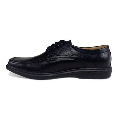 Zapato Colegial Negro en Cuero Niño de Amarrar Cocido Uniforme Escolar  Formal