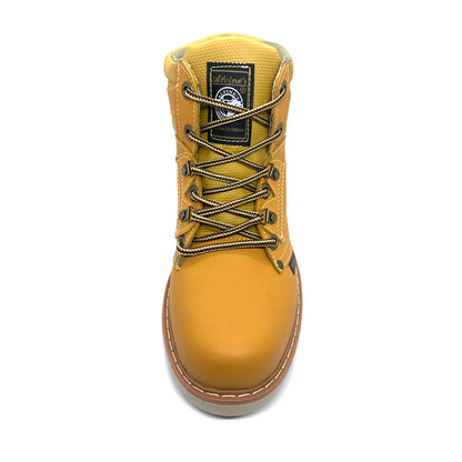 🥾🗻BOTAS AMARILLAS ALVINES 100% CUERO GENUINO GENUINO PARA HOMBRE COSIDAS TRABAJO 🥾