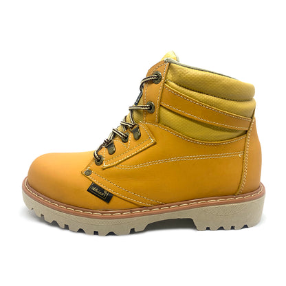 🥾🗻BOTAS AMARILLAS ALVINES 100% CUERO GENUINO GENUINO PARA HOMBRE COSIDAS TRABAJO 🥾