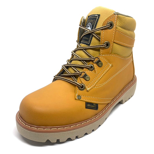 👢 BOTAS AMARILLAS ALVINES 100% CUERO GENUINO GENUINO PARA HOMBRE COSIDAS TRABAJO 🥾