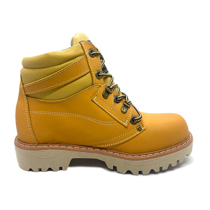 🥾🗻BOTAS AMARILLAS ALVINES 100% CUERO GENUINO GENUINO PARA HOMBRE COSIDAS TRABAJO 🥾