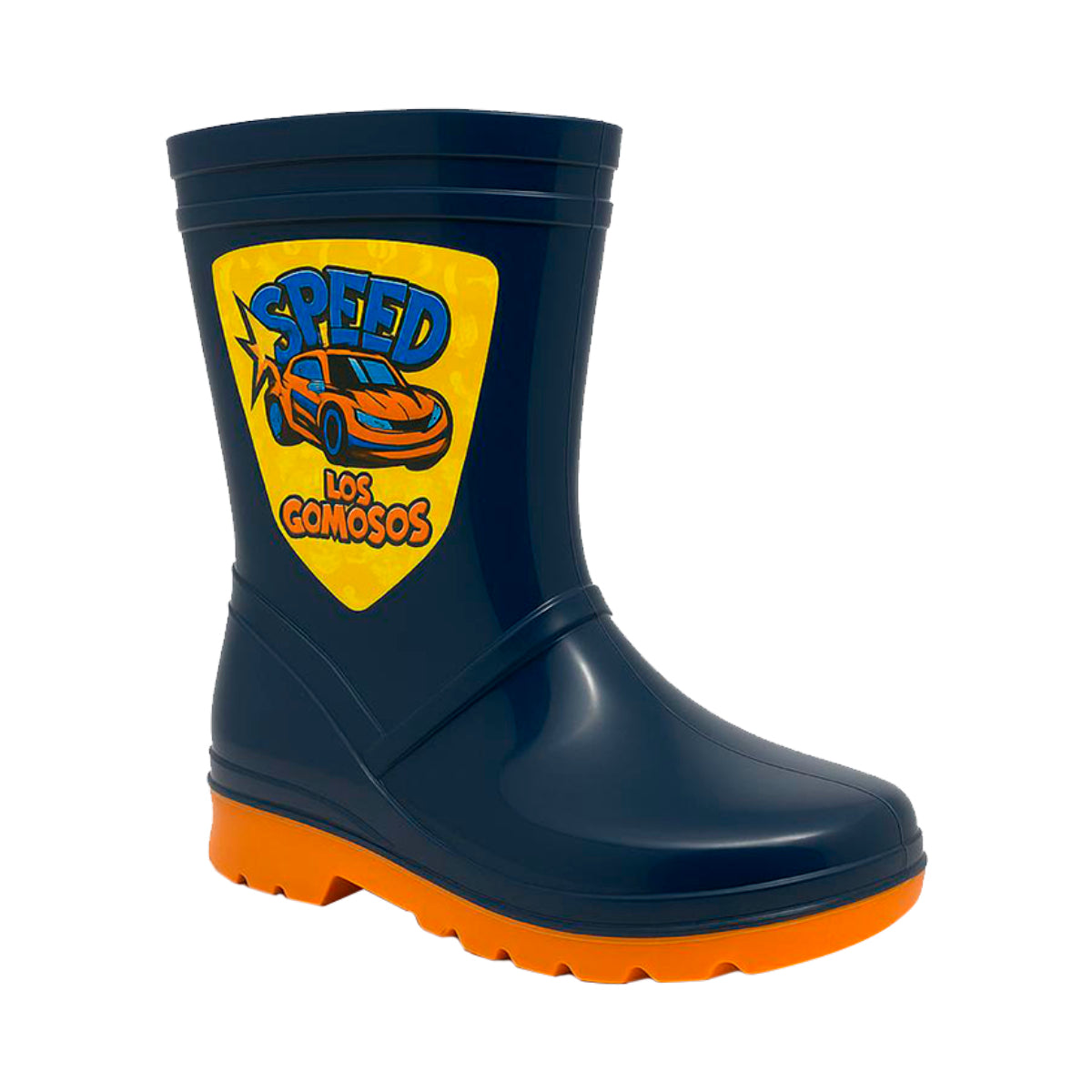 👢 Botas Gomoso Azules Croydon Para Niño  Impermeables ☔ Caucho Antideslizantes Lluvia🌧️