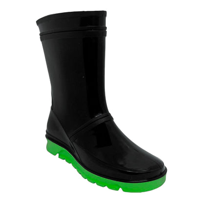 👢 Botas Gomoso Negras Croydon Para Niño  Impermeables ☔ Caucho Antideslizantes Lluvia🌧️