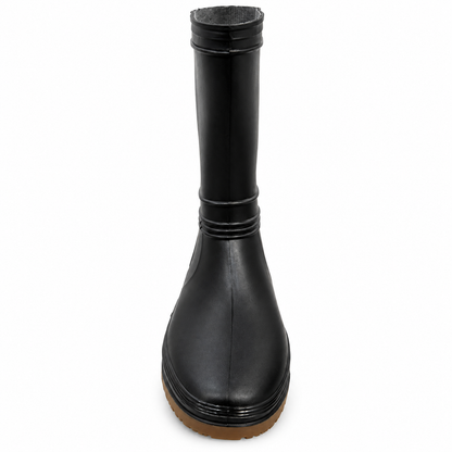 Botas de Lluvia para Mujer en Caucho Impermeable Antideslizante – Caña Ancha Negras
