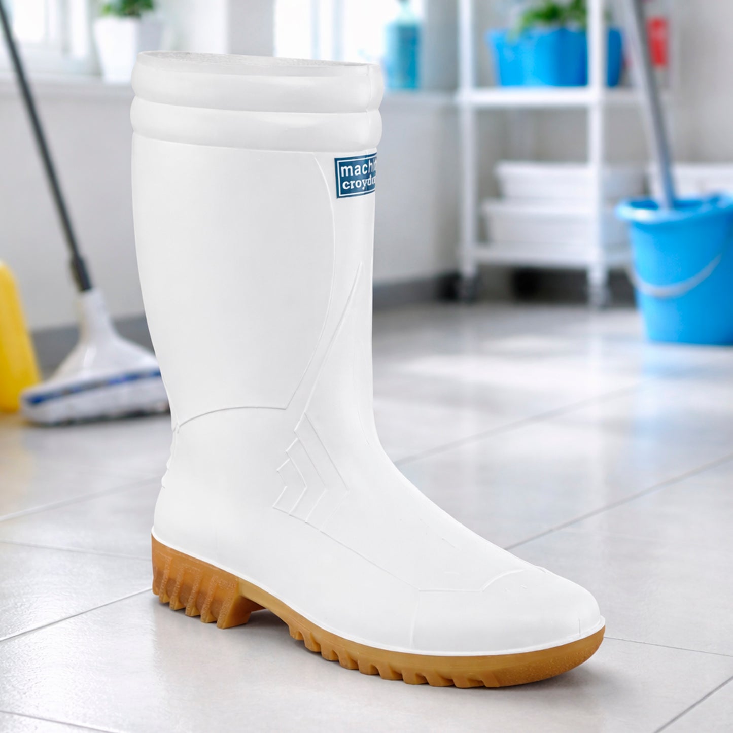 Botas Impermeables Machita Blancas Dotación Aseo, Clínica y Hospitalaria Antideslizantes