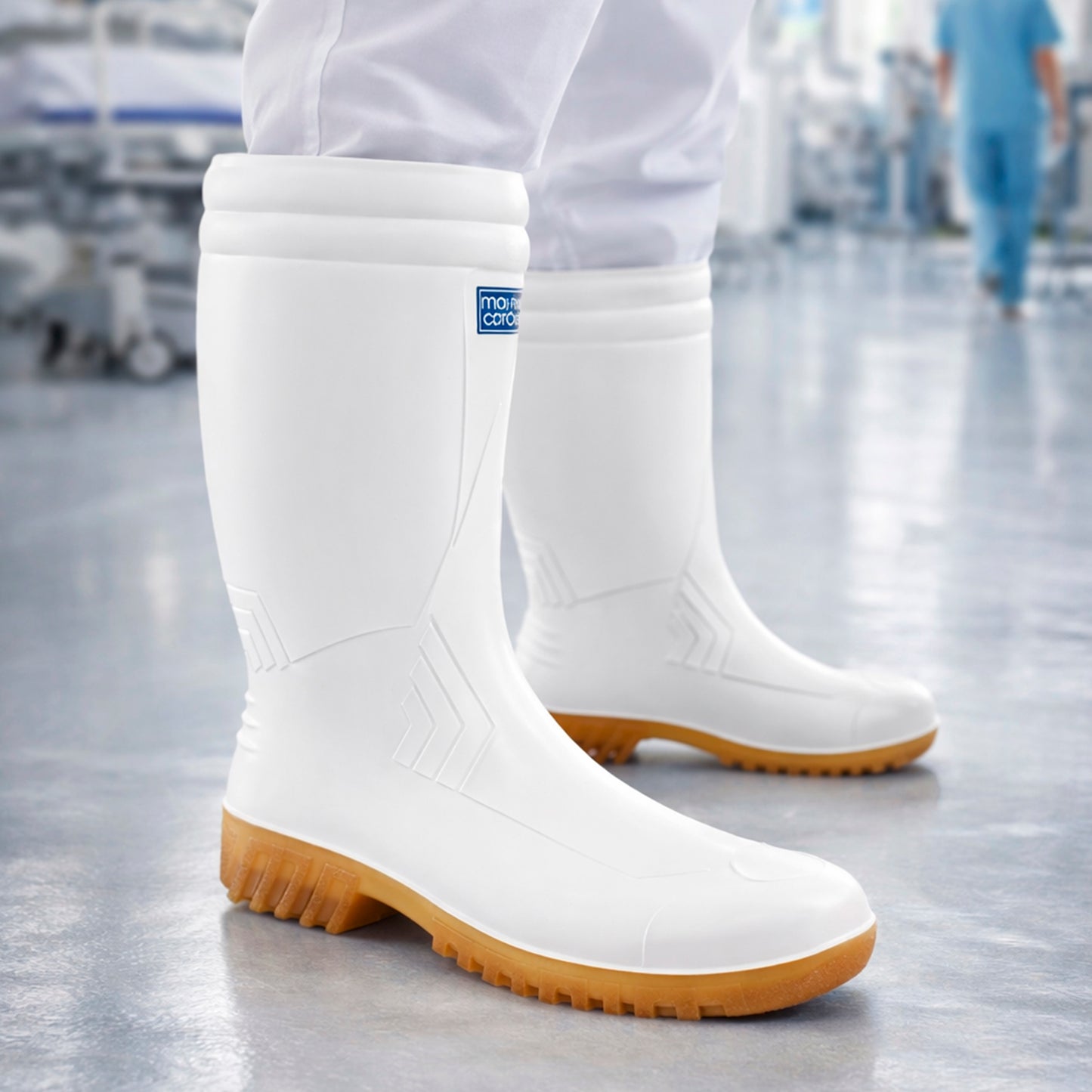 Botas Impermeables Machita Blancas Dotación Aseo, Clínica y Hospitalaria Antideslizantes