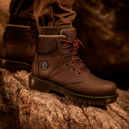 🥾 BOTAS ALPINA CAFÉ – 100% CUERO GENUINO | RESISTENCIA Y ESTILO TODO TERRENO