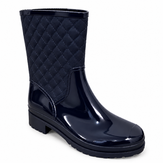 Botas de Caucho Impermeables para Mujer Elegantes y Antideslizantes Azul