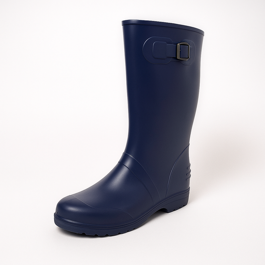 Botas de Lluvia Elegantes Mujer 🌧️ Impermeables Antideslizantes de Caucho con Hebilla – Moda y Protección en Días Lluviosos
