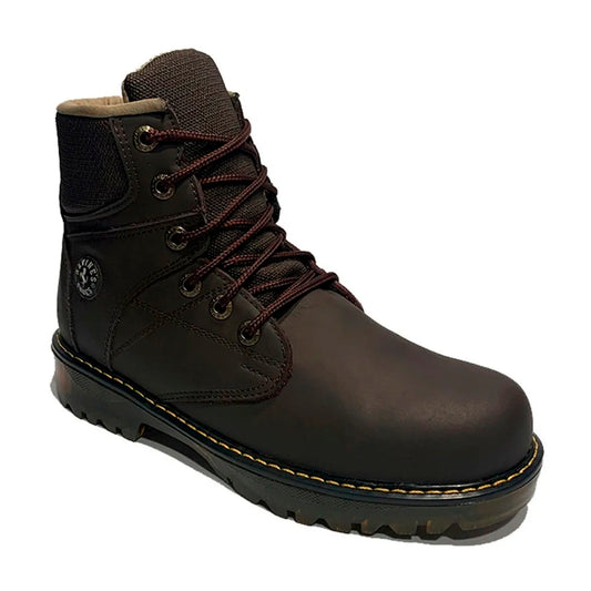 🥾 BOTAS ALPINA CAFÉ – 100% CUERO GENUINO | RESISTENCIA Y ESTILO TODO TERRENO