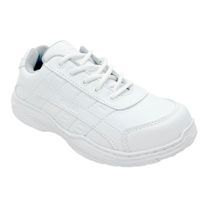 Tenis Escolares Blancos Croydon Cocidos Resistentes, Duraderos y Cómodos para Colegio