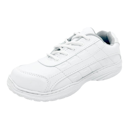 Tenis Escolares Blancos Croydon Cocidos Resistentes, Duraderos y Cómodos para Colegio