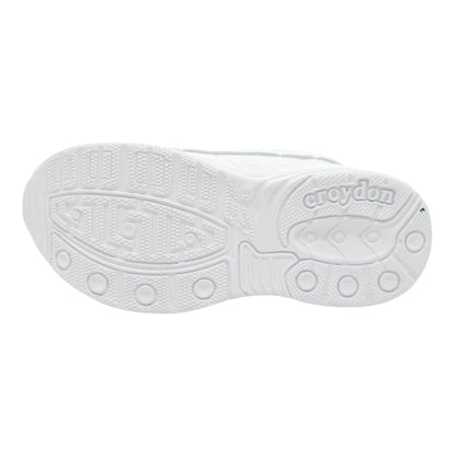Tenis Escolares Blancos Croydon Cocidos Resistentes, Duraderos y Cómodos para Colegio