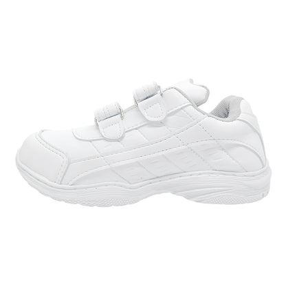 Tenis Escolares Croydon Blancos con Velcro – Antideslizantes, Semi Impermeables y Súper Resistentes