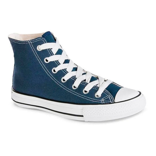 🏆 Tenis Bota Discovery Azul Croydon en Lona – Modelo Alto, Resistentes y Antideslizantes