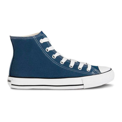 🏆 Tenis Bota Discovery Azul Croydon en Lona – Modelo Alto, Resistentes y Antideslizantes