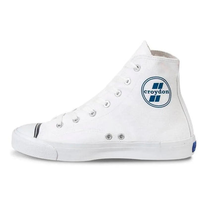 👟Tenis Bota Lona Blanco Colegial Croydon Prokeds para Fútbol y Microfútbol🏃‍♂️🥅