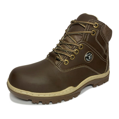 🥾 BOTAS SHOES CAFÉ 100% CUERO GENUINO PARA HOMBRE 👞 RESISTENTES 💪 ANTIDESLIZANTES 🛡️ HECHO EN COLOMBIA 🇨🇴