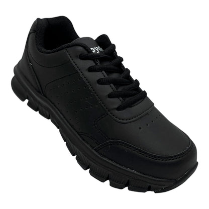 Zapato Tenis Colegial Negro Croydon Niño con Cordones | Elegancia y Durabilidad para el Colegio