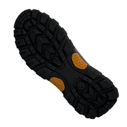 Zapato Todo Terreno Hombre Cuero Antideslizante Café TrekPro 👞🟤🛡️