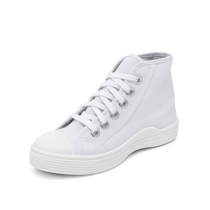 Tenis en Lona Blanco Tipo Bota Colegial Unisex Venus 👟 Resistentes, Cómodos y Duraderos