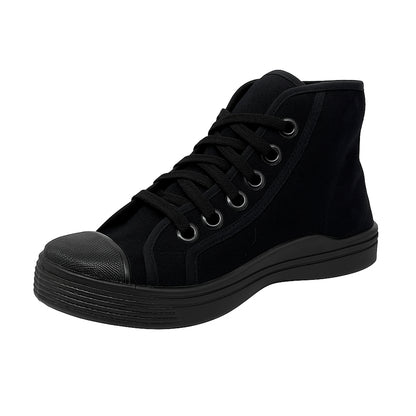 Tenis en Lona Negro Tipo Bota Colegial Unisex Venus 👟 Resistentes, Cómodos y Duraderos