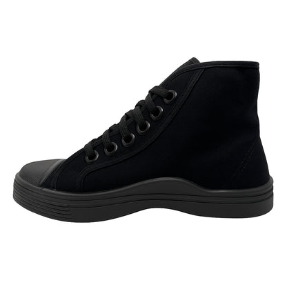Tenis en Lona Negro Tipo Bota Colegial Unisex Venus 👟 Resistentes, Cómodos y Duraderos