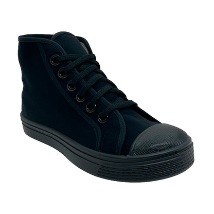 Tenis en Lona Negro Tipo Bota Colegial Unisex Venus 👟 Resistentes, Cómodos y Duraderos