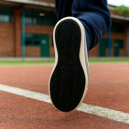 Tenis en Lona Azul Tipo Bota Colegial Unisex Venus 👟 Resistentes, Cómodos y Duraderos – Calzado Escolar