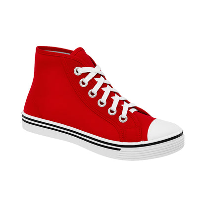 Tenis en Lona RojoTipo Bota Colegial Unisex Venus 👟 Resistentes, Cómodos y Duraderos – Calzado Escolar