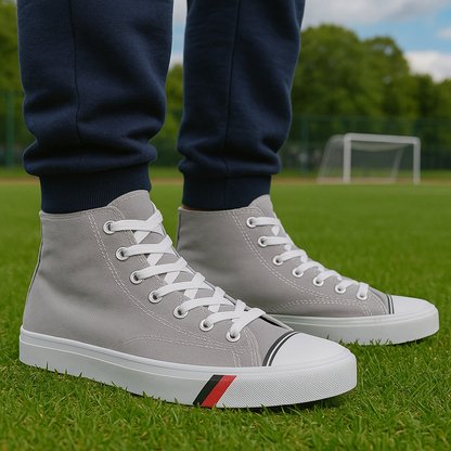 👟Tenis Bota Lona Gris Colegial Croydon Prokeds para Fútbol y Microfútbol🏃‍♂️🥅