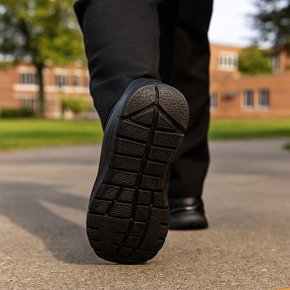 Zapato Tenis Colegial Negro Croydon Niño con Cordones | Elegancia y Durabilidad para el Colegio