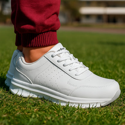 Tenis Colegiales Croydon Blanco | Comodidad, Resistencia y Calidad para el Día Escolar